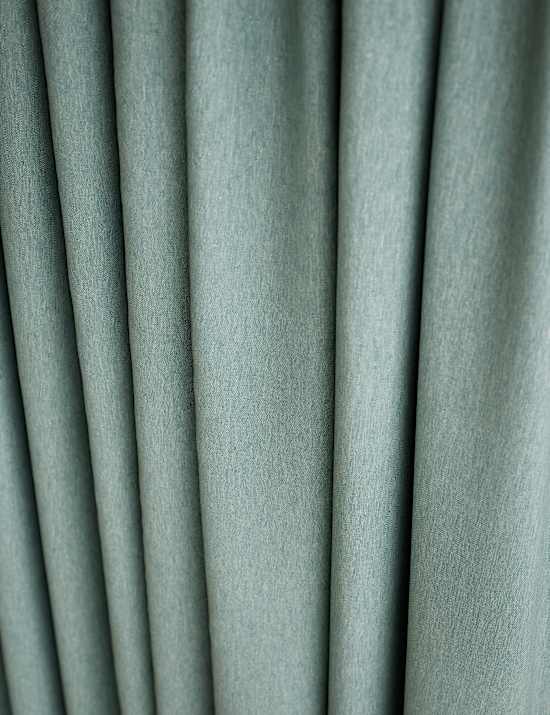 Brushed Pencil Pleat Blackout Thermal Curtains