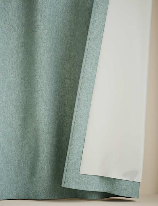 Brushed Pencil Pleat Blackout Thermal Curtains