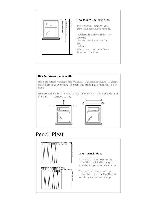 Brushed Pencil Pleat Blackout Thermal Curtains