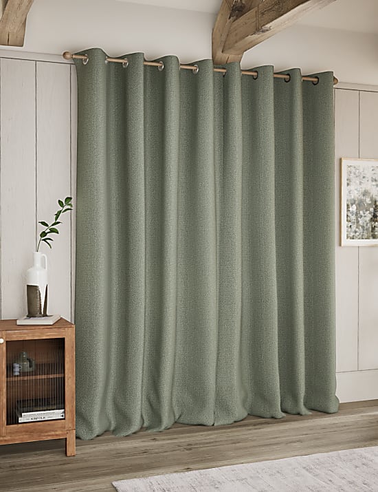 Herringbone Eyelet Curtains