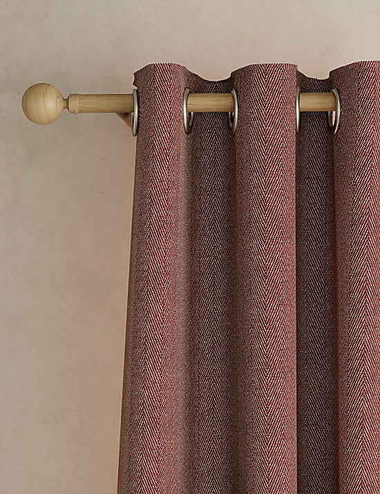 Herringbone Eyelet Curtains