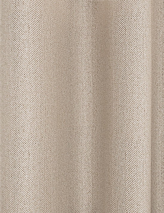 Rideaux à œillets avec motif chevron