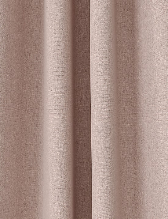 Brushed Pencil Pleat Blackout Ultra Thermal Curtains