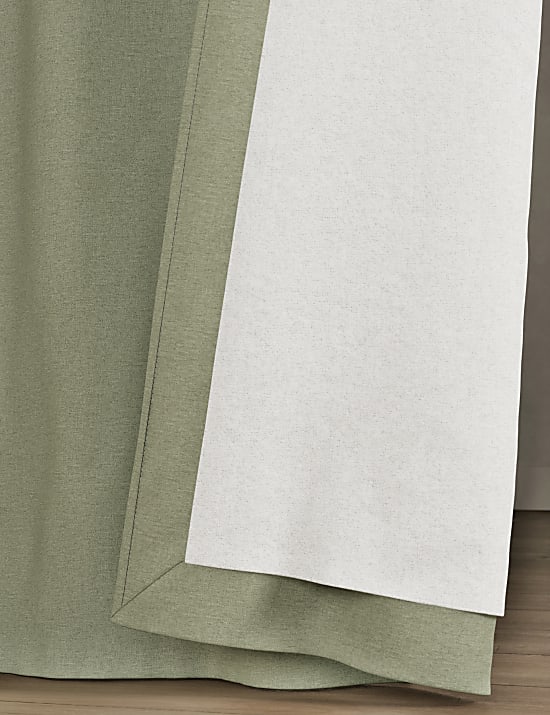 Brushed Pencil Pleat Blackout Ultra Thermal Curtains