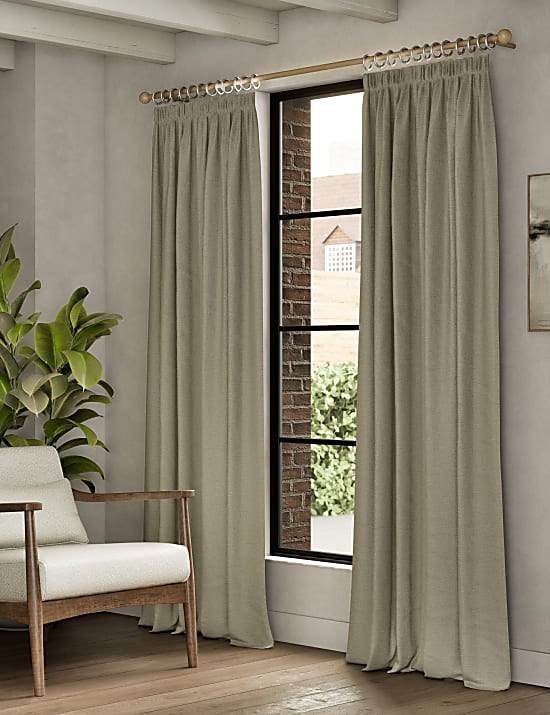 Tirai Lipit Ultra Termal Halus Pemblokir Cahaya