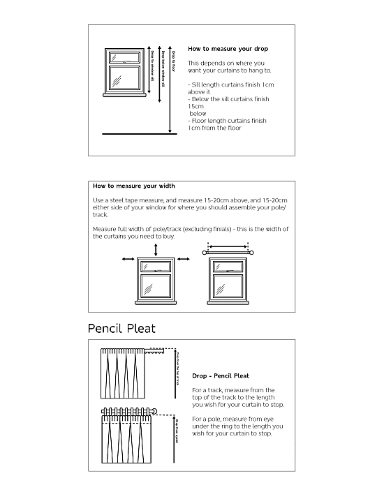 Brushed Pencil Pleat Blackout Ultra Thermal Curtains