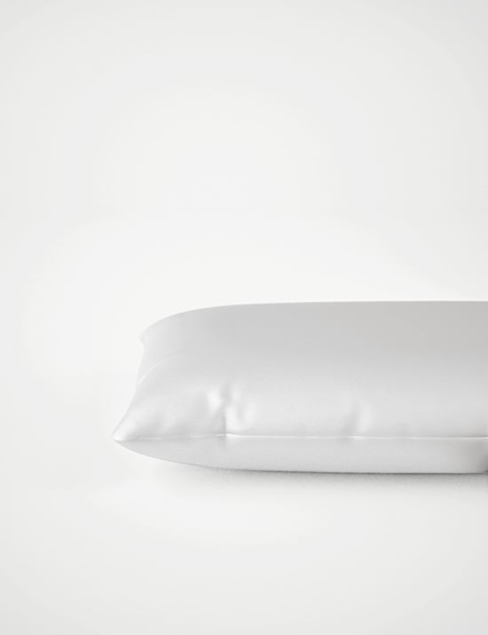 Taie d'oreiller 100 % soie &agrave; motif m&ucirc;re