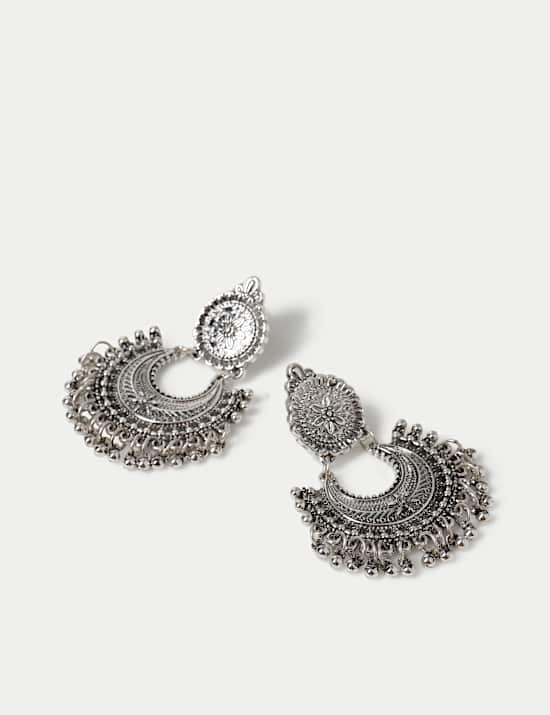 Semi-Circle Fan Earrings
