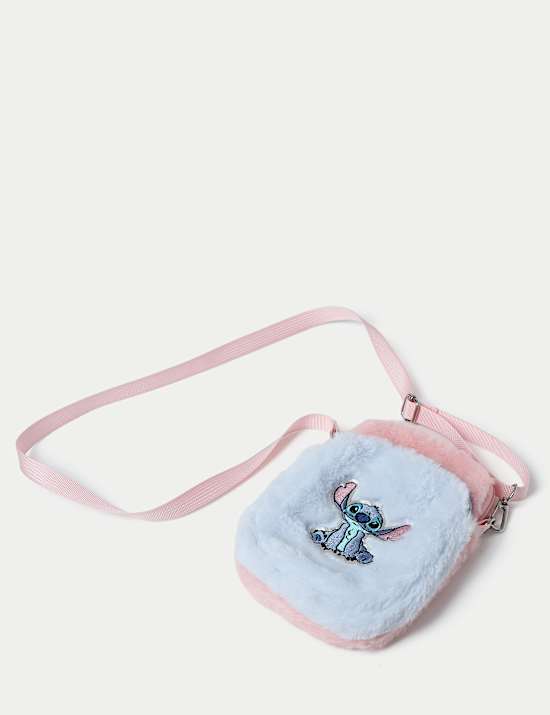 Bolso estilo bandolera para teléfono con pespuntes de Lilo y Stitch