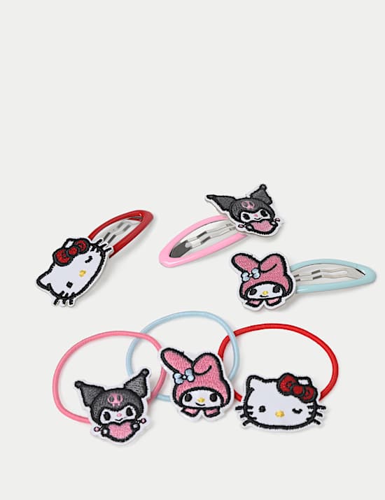 Hello Kitty and Friends Embroidered Hair Multipack