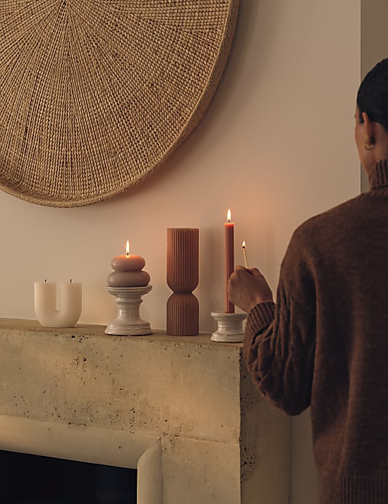 Ceramic Dinner Candle & Tealight Holder