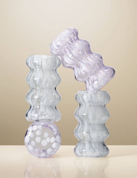 Glass Wave Vase