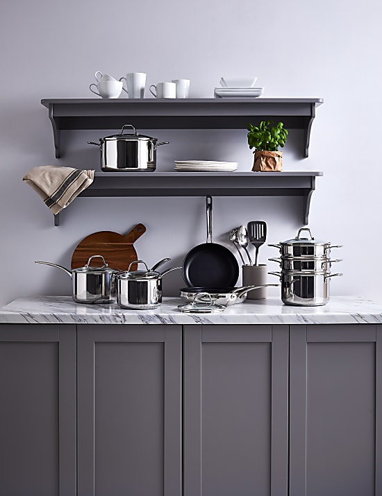 3 Piece Stainless Steel Pan Set