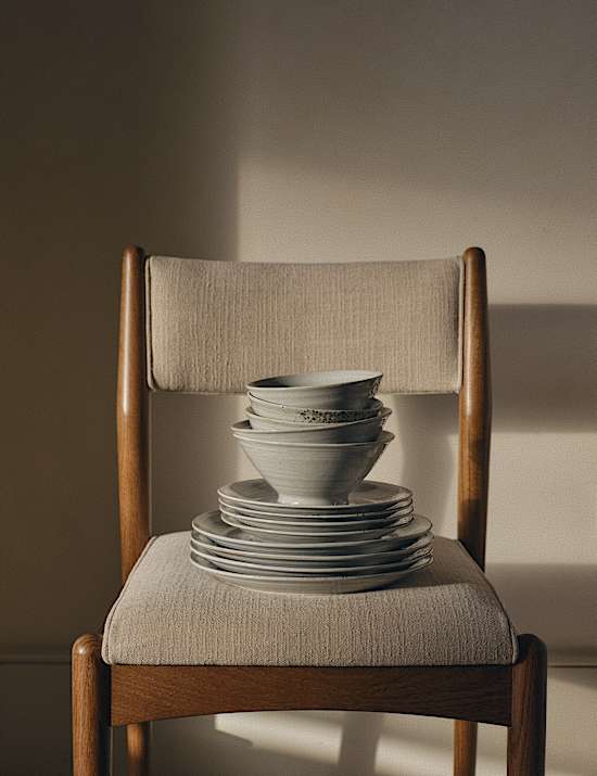 12 Piece Textured Spin Dinner Set