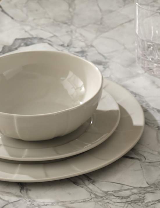 12 Piece Textured Dinner Set