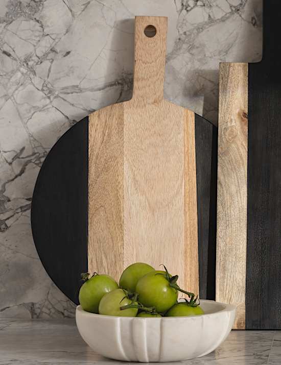 Rounded Wooden Serve Board