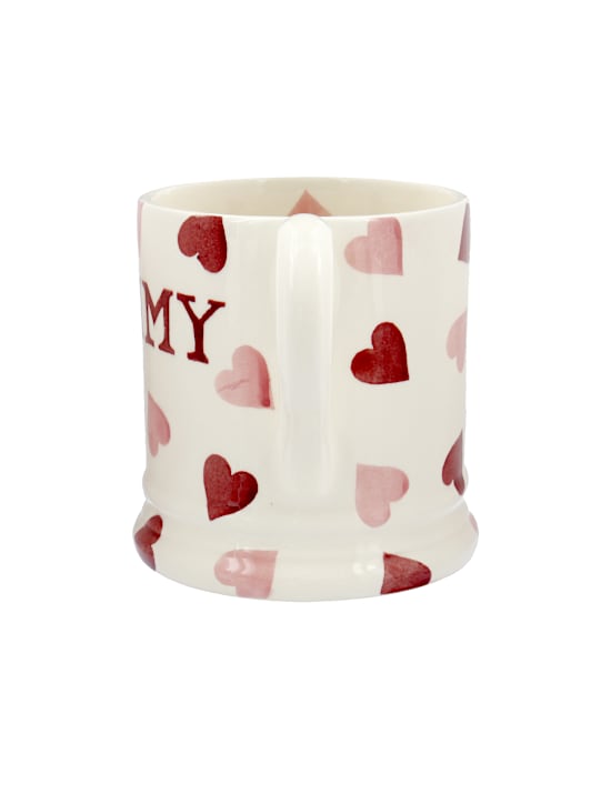 Mug &agrave; motif coeurs roses avec texte &laquo; Mummy &raquo;