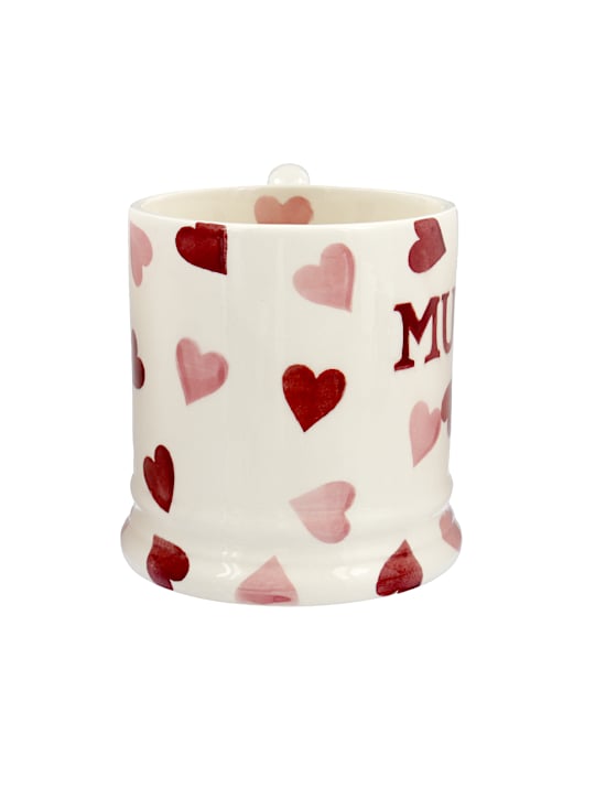 Mug &agrave; motif coeurs roses avec texte &laquo; Mummy &raquo;