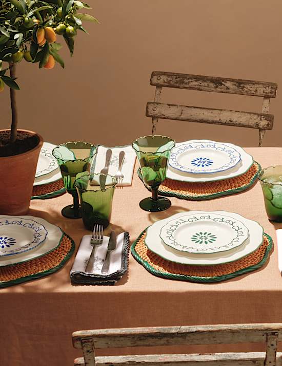 Lot de 4 serviettes de table 100 % coton