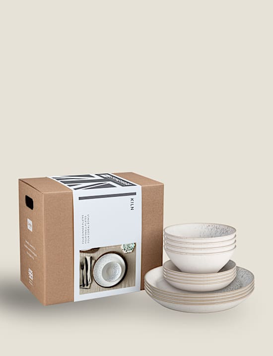 12 Piece Kiln Dinner Set