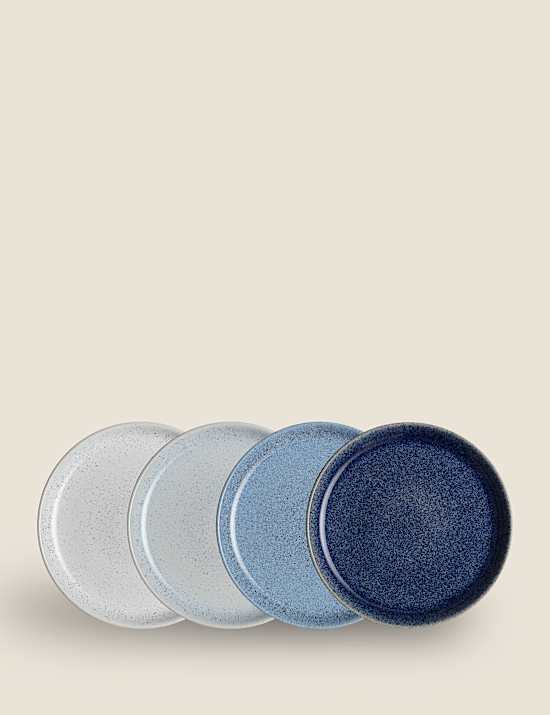 Set of 4 Studio Blue Side Plates