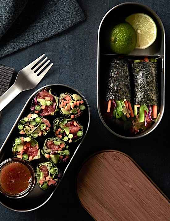 2er-Set Bento-Boxen aus Edelstahl