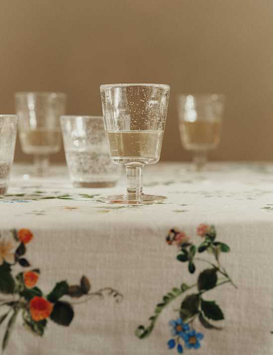 Lot de 2 verres &agrave; vin &agrave; bulles