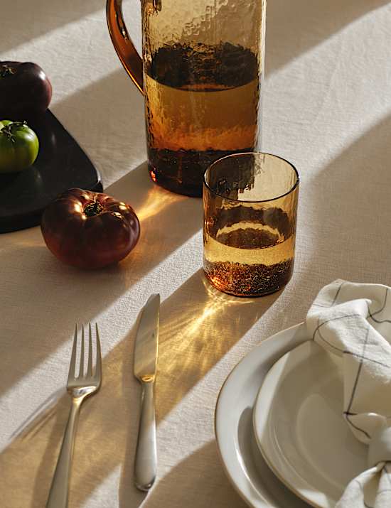 Set of 4 Hammered Tumblers