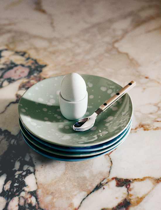 Komplet 4 talerzyk&oacute;w w plamki