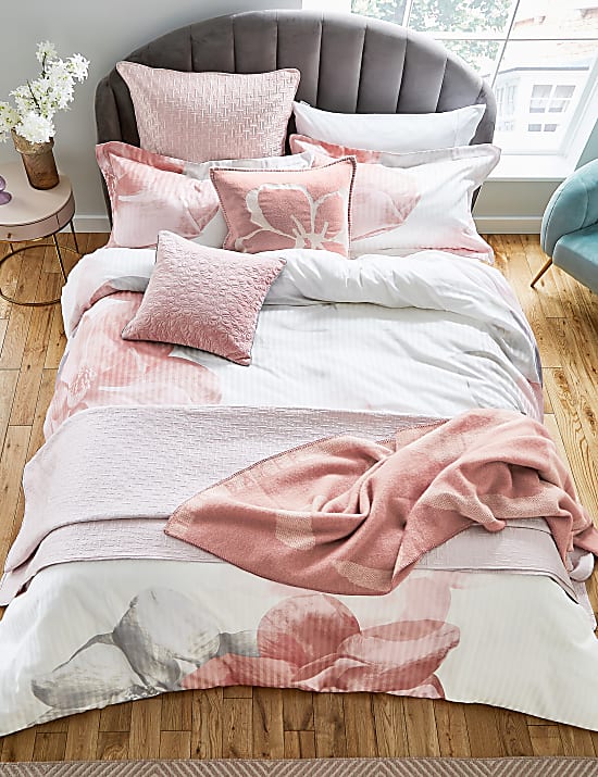 Pure Cotton Sateen Photo Magnolia Duvet Cover