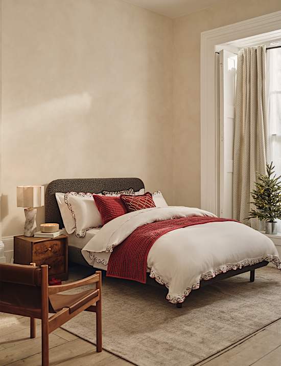 Dessus de lit en velours 100 % coton à fines rayures