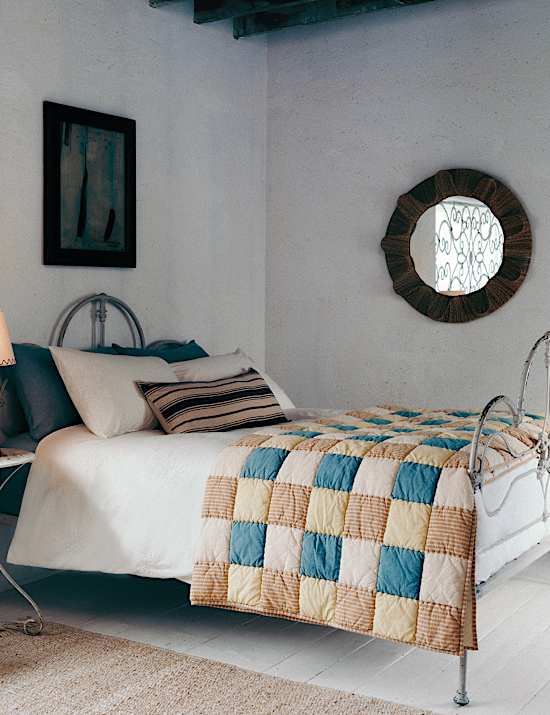 Pure Cotton Patchwork Bedspread