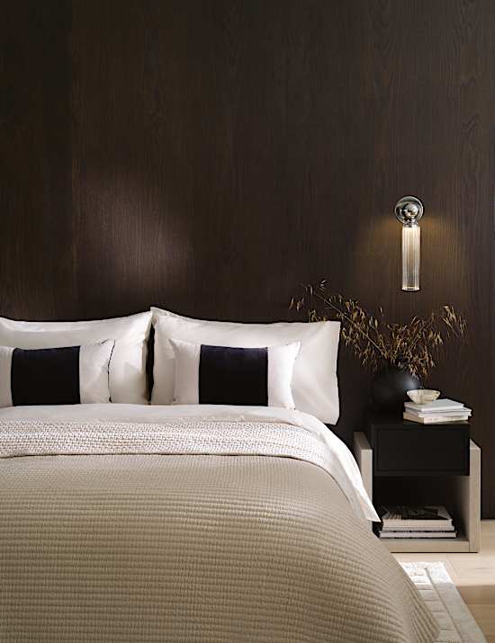 Set Perlengkapan Tidur Satin Katun Murni Kerapatan Serat 500