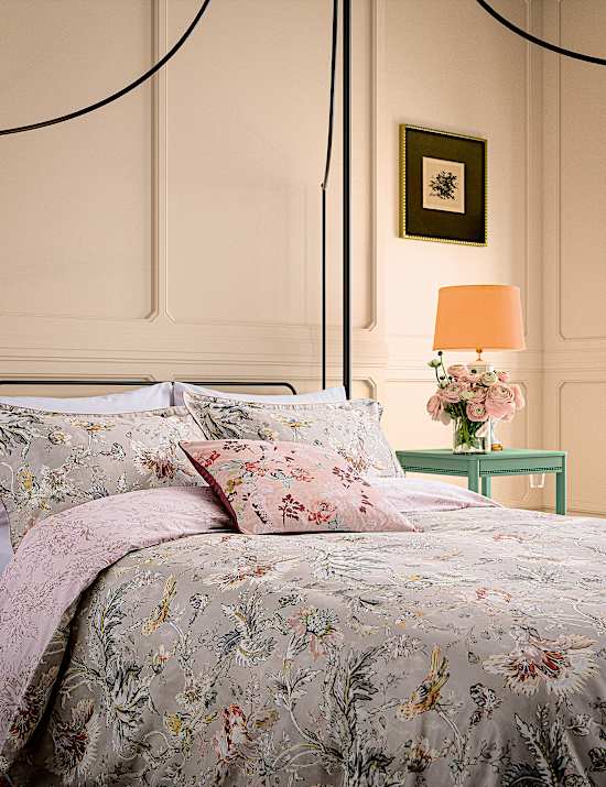 Pure Cotton Sateen Suffolk Garden Bedding Set