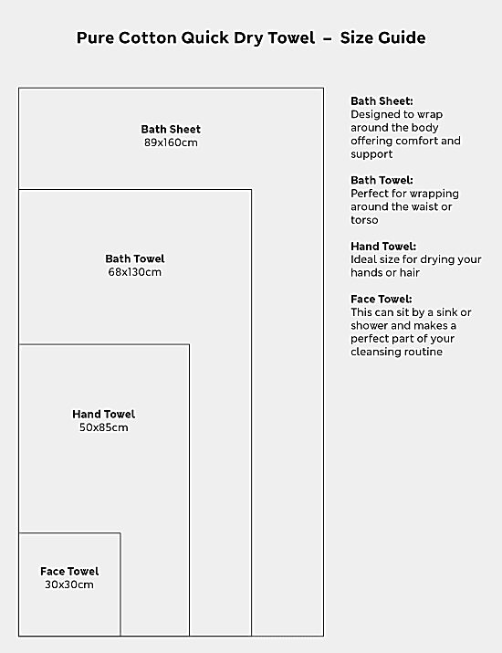 Pure Cotton Quick Dry Towel