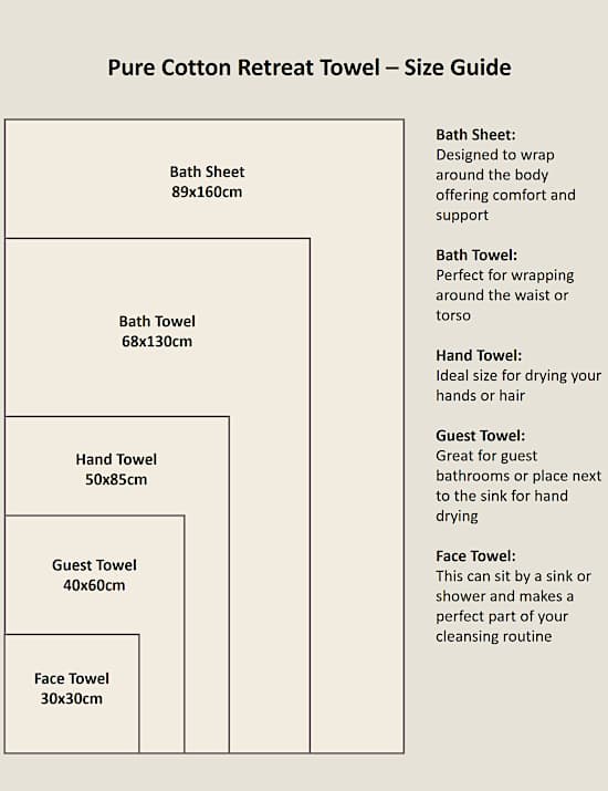 Pure Cotton Retreat Towel