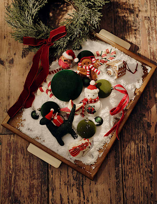 Τσόχινο κρεμαστό στολίδι gingerbread