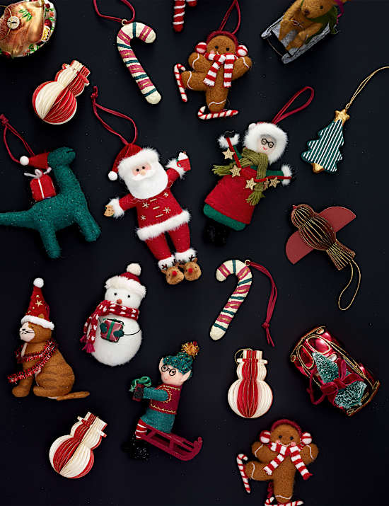 Felt Hanging Father Christmas Decoration