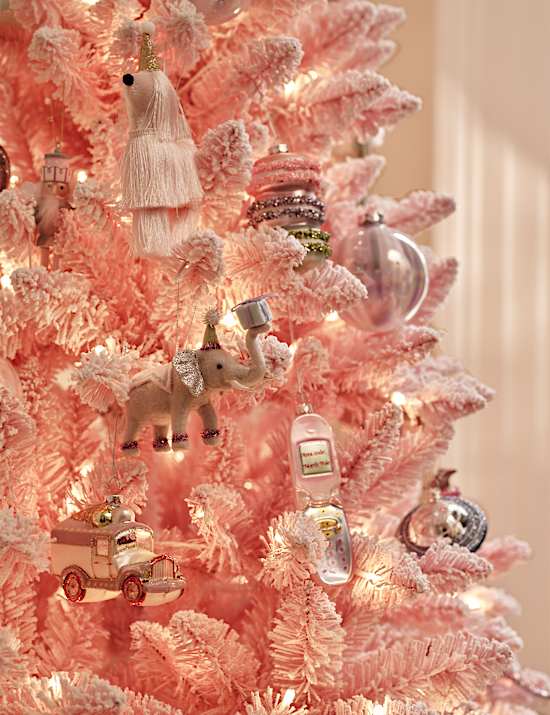 Glass Hanging Ice Cream Van Decoration