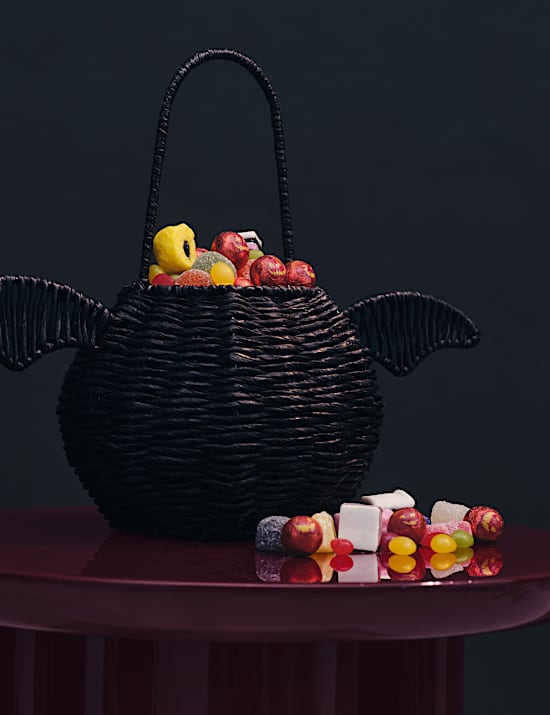 Halloween Bat Basket Decoration