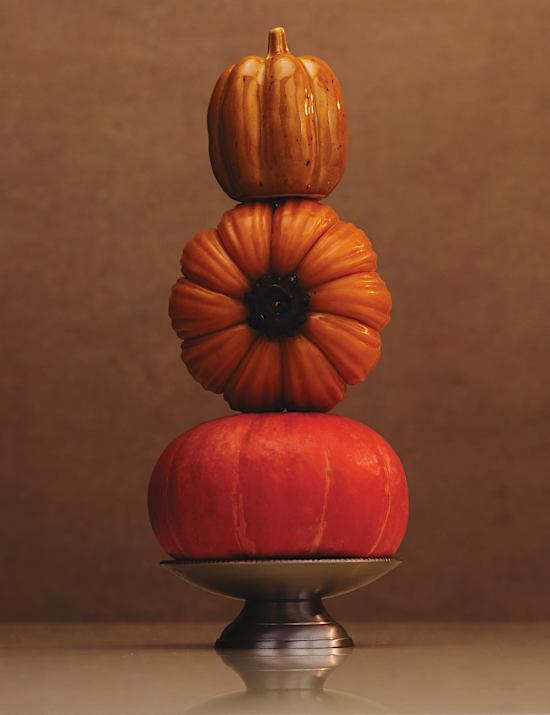 Small Ceramic Pumpkin Decoration