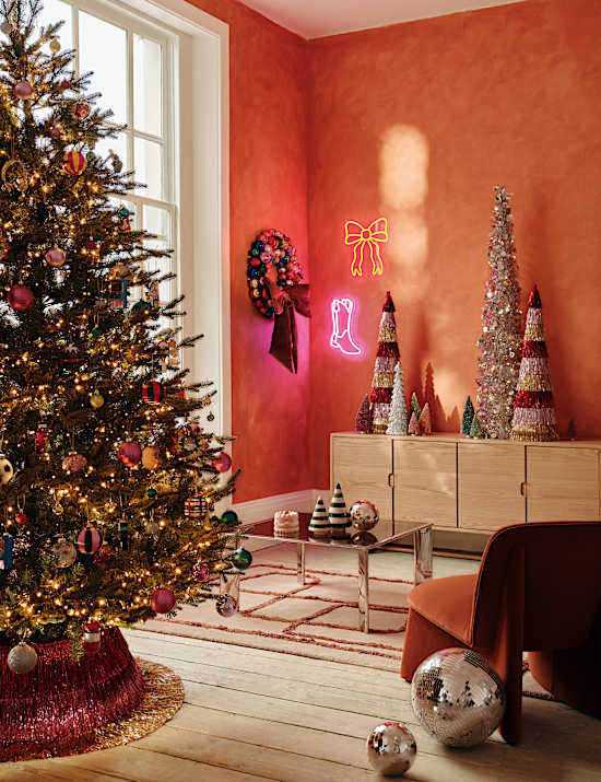 Extra Large Multicoloured Bauble Wreath