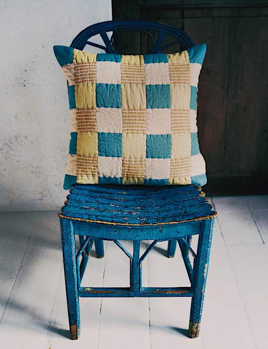 Pure Cotton Quilted Patchwork Cushion