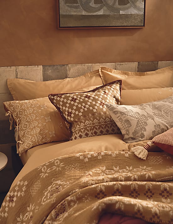 Sierra Pure Cotton Blanket Stitch Throw