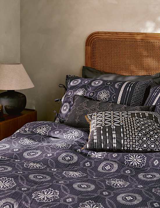 Pure Cotton Kouya Embroidered Cushion