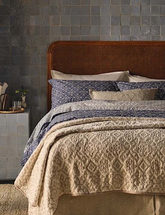 Langwerpig kussen van geweven zuiver katoen