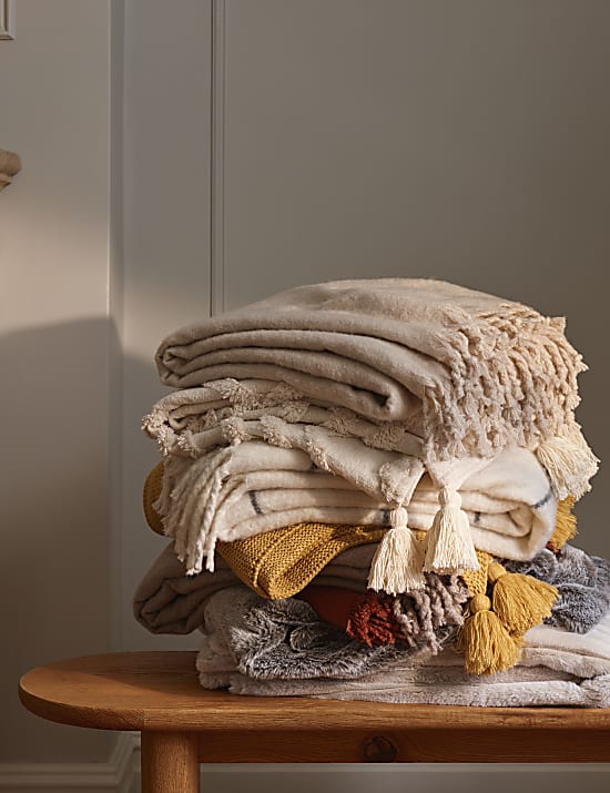 Plaid ultra-doux en fausse fourrure