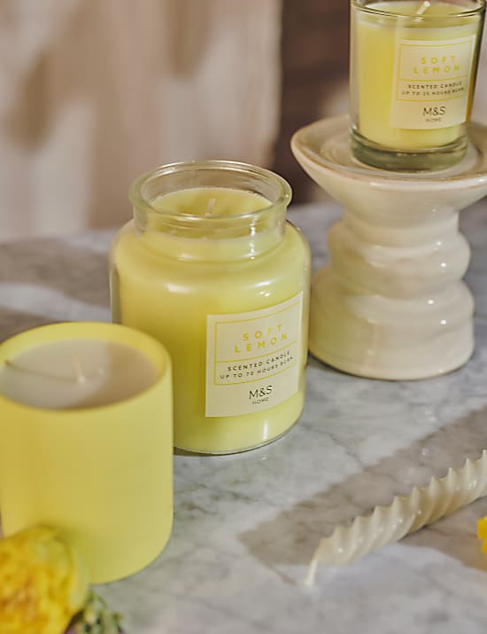 Soft Lemon Jar Candle