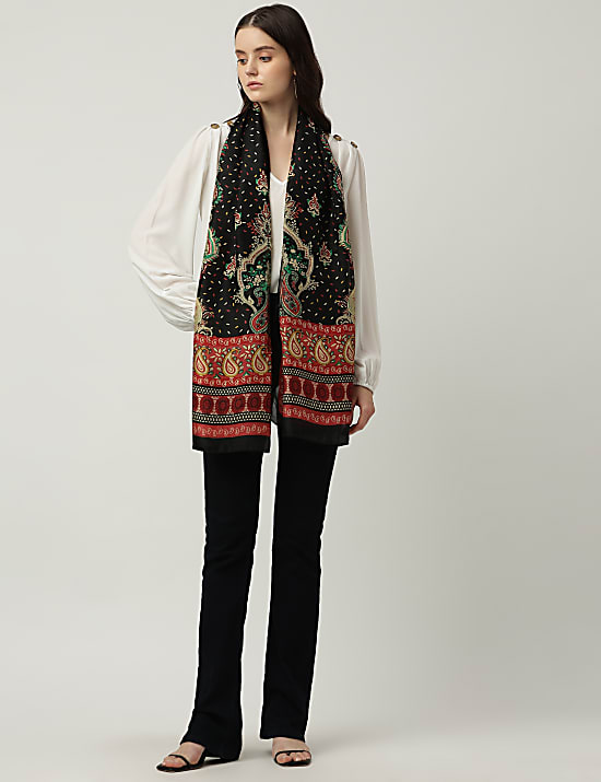 Pure Silk Printed Scarf