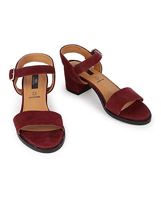 Leather Plain Standard Fit Heels